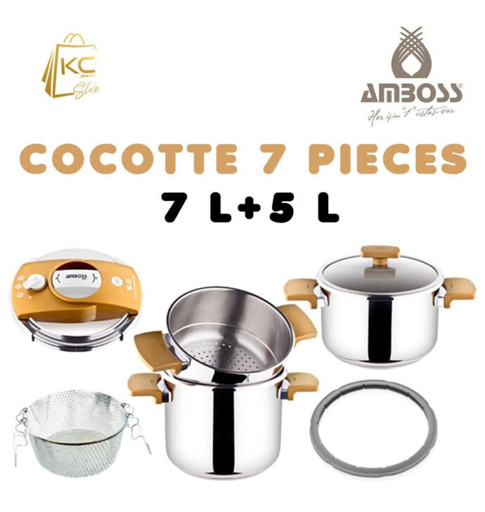 AMBOSS ENIO COCOTTE 7 PIECES (7+5)L