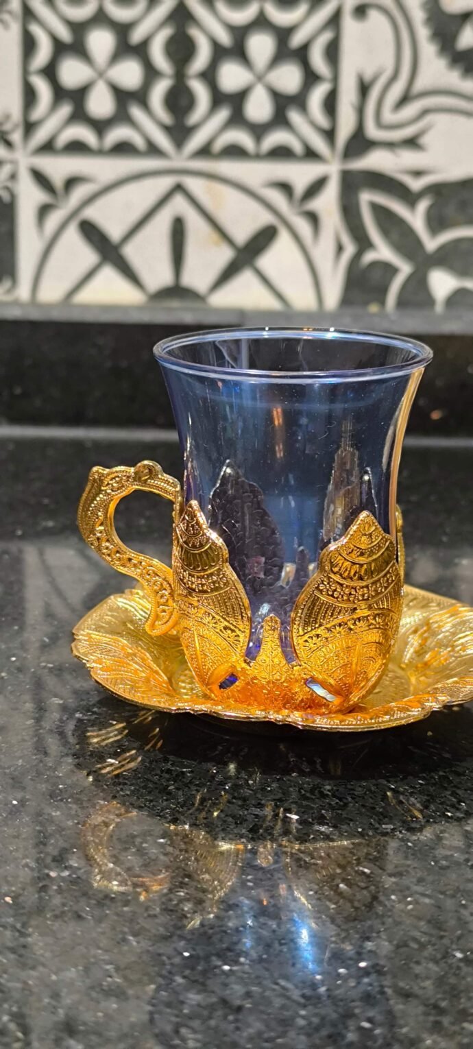 ⁦📢 طقم شاي تركي فاخر - 7 قطع ☕✨⁩ - الصورة ⁦3⁩